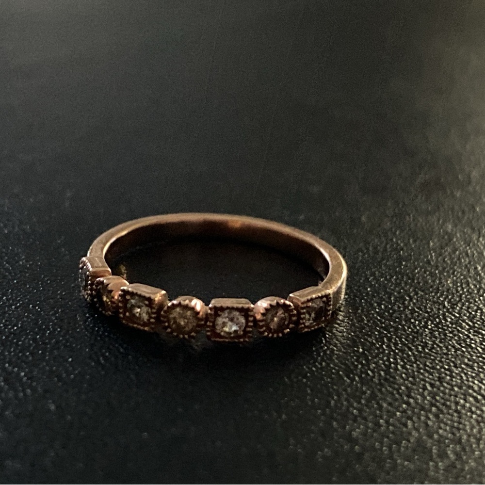 10k Rose Gold Diamond Ring FIRM